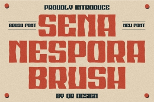 Sena Nespora Brush Font Download