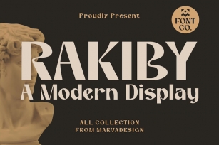 RAKIBY - A Display Typeface Font Download