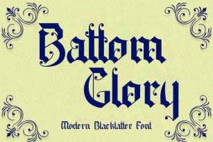 Battom Glory Font Download