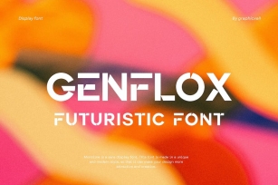 Genflox Futuristic Font Typeface Font Download