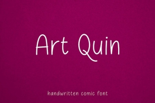 Art Quin - Thin Handwritten Lettering Font Font Download