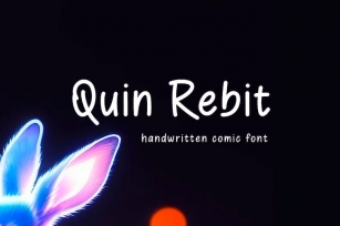 Quin Rebit - Handwritten Comic Font Font Download