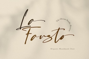 La Fausto | Script Font Font Download