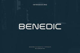 Benedic - Futuristic Font Font Download