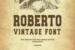 Roberto Vintage Font Typeface Font Download