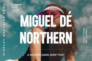 Miguel de Northern Bold Sans Font Typeface Font Download