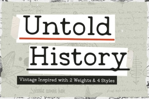 Untold History - Typewriter Font Font Download