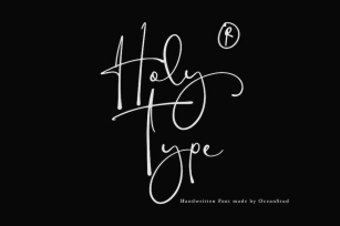 Holy Type | Handwritten Font Font Download