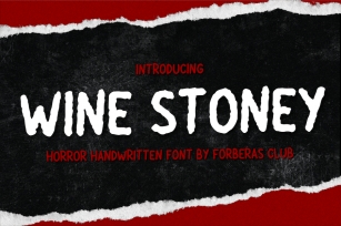 Wine Stoney Font Download