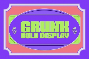 Grunk Bold Display Typeface Font Download