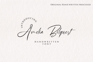 Amelia Bilquest Font Download