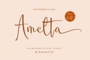 Amelta Handwritten font Font Download