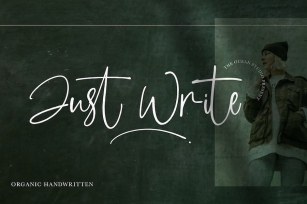 Just Write | Handwritten Font Font Download