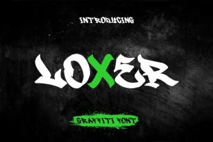 Loxer - Brush Graffiti Font Font Download