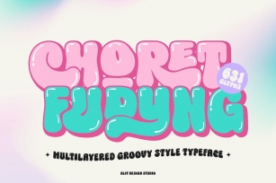 Choret Fudyng Bubble Typeface Font Download