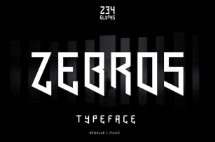 Zebros Futuristic Logo Font Font Download