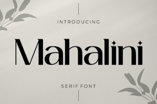 Mahalini - Elegant Serif Font Font Download