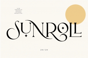Sunroll Bold Font Download