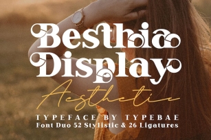 Besthia Display Font Duo Font Download