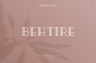 Behtire - Retro Font Font Download
