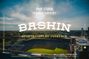 Baskin - Sports Display Typeface Font Download