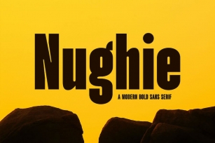 Nughie - Modern Bold Sans Serif Font Download