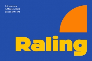 Raling - A Display Bold Sans Serif Font Download