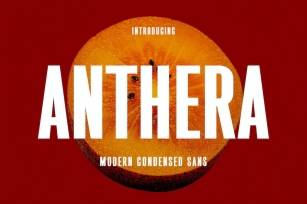 Anthera - Modern Condensed Sans Serif Font Download
