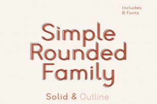 Simple Rounded Family Font Font Download