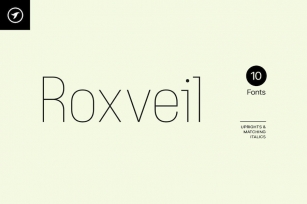 ROXVEIL - Unique Display Typeface Font Download