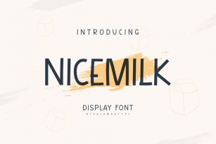 Nicemilk - Display Font Font Download