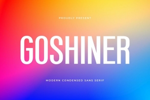 Goshiner - Modern Sans Serif Font Font Download