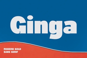 Ginga - Modern Bold Sans Serif Font Download