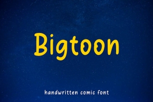 Bigtoon - Handwritten comic font Font Download