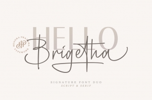 Brigetha Signature Font Download