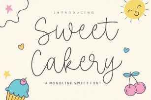 Sweet Cakery Handwriting Font Font Download