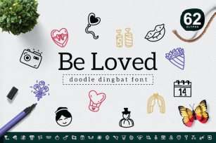 Be Loved Dingbat Font Download