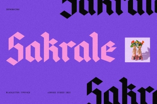 Sakrale - Modern Blackletter Font Download