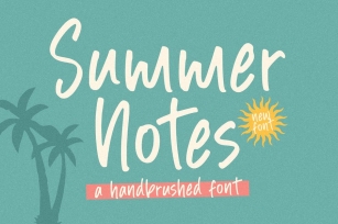 Summer Notes Handwriting Font Font Download
