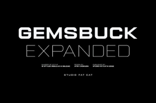 Gemsbuck 01 | Expanded Sans Serif Font Family Font Download