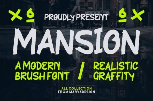 MANSION - A Modern Brush Font Font Download