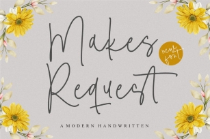 Makes Request Handwriting Font Font Download