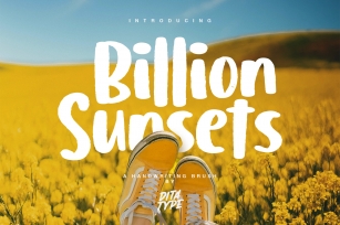 Billion Sunsets Font Download