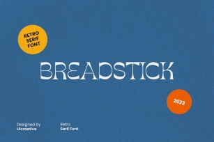 Breadstick Retro Serif Font Font Download