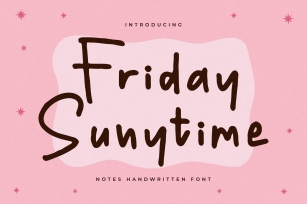 Friday Sunytime Font Download