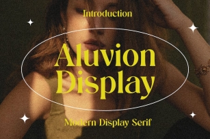Aluvion Display Modern Display Serif font Font Download