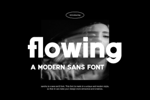 Flowing Bold Sans Font Typeface Font Download