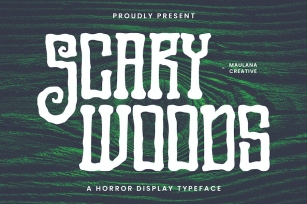 Scary Woods Display Font Font Download