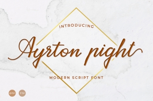 Ayrton pigh Font Download