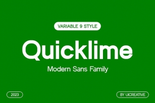 Quicklime Modern Sans Serif Family Font Font Download